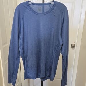 Icebreaker 150 Merino Wool Slate Blue Long Sleeve Performance Top